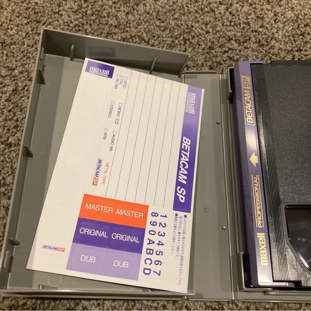 Six (6) New Maxell Professional Betacam SP Tapes B-30M BQ - Picture 4 of 4